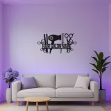 Custom LED Hair Salon Sign | Personalized Metal Wall Art for Stylists | Beauty & Barber Shop Decor