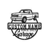 Cartel de metal LED personalizado de Camioneta Pickup, regalo de garaje para él, decoración para cueva de hombres