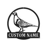 Panneau LED Pigeon Personnalisé | Art en Métal Oiseau sur Mesure | Décoration de Jardin et Patio pour Amateurs d'Oiseaux