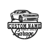 Custom Muscle Car Metal Sign | Personalized LED Garage Decor | Man Cave Wall Art | Gift for Car Enthusiast