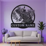 Panneau LED personnalisé de Grenouille | Décoration murale en métal personnalisée | Cadeau pour amoureux de la nature pour le jardin et le patio | Décor amphibien fantaisiste