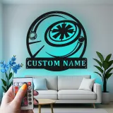 Décoration murale en métal personnalisée de vaisseau spatial Sci-Fi avec rétroéclairage LED - Cadeau pour les passionnés de l'espace et décoration de salle de jeux