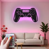 Gamer-Tag LED-Schild | Individuelle Controller Metall-Wandkunst | Personalisierte Gaming-Raum-Dekoration | Teen Geschenk