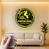 Insegna in metallo LED per terapia di massaggio personalizzata, decorazione per spa, regalo per salone