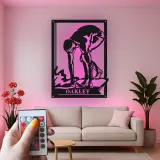Décoration murale en métal personnalisée Nageur avec Rétroéclairage Cadeau pour Athlètes Décoration de Salle de Sport pour Passionnés de Natation
