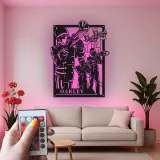 Personalized Trumpet Player LED Sign | Custom Marching Band Metal Art | Musician Name Gift | Band Room & Studio Wall Decor