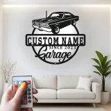 Custom Classic Car Led Light Metal Wall Art Personalized Garage Gift for Him Man Cave Decor 4