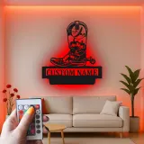 Custom Cowboy Boot Led Light Metal Wall Art Western Gift for Ranchers Rustic Farmhouse Decor