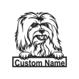 Cartel de metal LED personalizado de Shih Tzu para regalo de amante de perros, decoración de mascotas en el salón 1