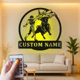 Cartel de metal LED personalizado de Matador y Toro, regalo para entusiastas de la tauromaquia, decoración para sala de estar
