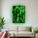 Personalized Trumpet Player LED Sign | Custom Marching Band Metal Art | Musician Name Gift | Band Room & Studio Wall Decor