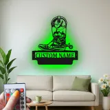 Custom Cowboy Boot Led Light Metal Wall Art Western Gift for Ranchers Rustic Farmhouse Decor