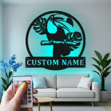 Panneau LED Toucan Personnalisé | Décoration Murale en Métal pour Patio & Décor Tropical | Cadeau pour Amateurs d'Oiseaux