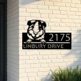 Custom Metal Peeking Guinea pig cute pet Metal Address Sign, House number, Outdoor Number Signage, Yard Sign Address Plate