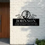 Custom Metal Monogram Letters family name Metal Address Sign House number Hanging Address Plaque Yard Sign Outdoor decor S39