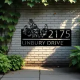 Custom Metal Chickens farmhouse ranch Metal Address Sign, House number, Outdoor Number Signage, Yard Sign Address Plate