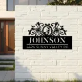 Custom Metal Monogram Letters family name Metal Address Sign House number Hanging Address Plaque Yard Sign Outdoor decor S26
