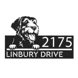 Custom Metal Spinone Italiano dog Puppy Metal Address Sign House number Hanging Address Plaque Yard Sign Outdoor decor