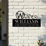Custom Metal Monogram Letters family name Metal Address Sign House number Hanging Address Plaque Yard Sign Outdoor decor S22