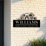 Custom Metal Monogram Letters family name Metal Address Sign House number Hanging Address Plaque Yard Sign Outdoor decor S29