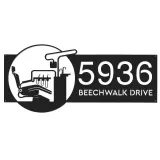 Custom Metal Dentist Dental clinic Metal Address Sign, House number, Outdoor Number Signage, Yard Sign Address Plate
