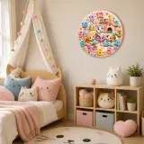 Baby Girl Bedroom Wall Art & Birthday Keepsake