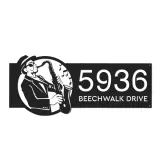 Custom Metal Saxophone player musician Metal Address Sign Custom House number Hanging Address Plaque Yard Sign Outdoor Sign