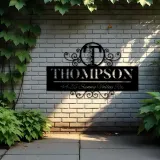 Custom Metal Monogram Letters family name Metal Address Sign House number Hanging Address Plaque Yard Sign Outdoor decor S8