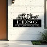 Custom Metal Monogram Letters family name Metal Address Sign House number Hanging Address Plaque Yard Sign Outdoor decor S27