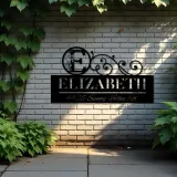 Custom Metal Monogram Letters family name Metal Address Sign House number Hanging Address Plaque Yard Sign Outdoor decor S15