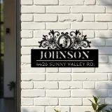 Custom Metal Monogram Letters family name Metal Address Sign House number Hanging Address Plaque Yard Sign Outdoor decor S26
