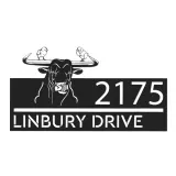 Custom Metal bull and two chickens farm animal Metal Address Sign, House number, Outdoor Number Signage, Yard Sign Address Plate