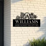 Custom Metal Monogram Letters family name Metal Address Sign House number Hanging Address Plaque Yard Sign Outdoor decor S28