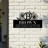 Custom Metal Monogram Letters family name Metal Address Sign House number Hanging Address Plaque Yard Sign Outdoor decor S33