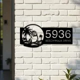 Custom Metal Cute Seal Wild animal wildlife Metal Address Sign, House number, Outdoor Number Signage, Yard Sign Address Plate