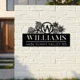 Custom Metal Monogram Letters family name Metal Address Sign House number Hanging Address Plaque Yard Sign Outdoor decor S28