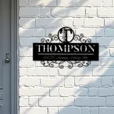 Custom Metal Monogram Letters family name Metal Address Sign House number Hanging Address Plaque Yard Sign Outdoor decor S10