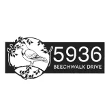 Custom Metal Pigeon bird on tree branch Metal Address Sign Custom Hanging Address Plaque House number Yard Sign Outdoor Sign