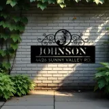 Custom Metal Monogram Letters family name Metal Address Sign House number Hanging Address Plaque Yard Sign Outdoor decor S45
