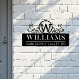 Custom Metal Monogram Letters family name Metal Address Sign House number Hanging Address Plaque Yard Sign Outdoor decor S41
