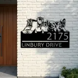 Custom Metal Goat pig chicken rabbit farm animals ranch Metal Address Sign, House number, Outdoor Number Signage, Yard Sign Address Plate