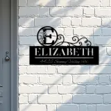 Custom Metal Monogram Letters family name Metal Address Sign House number Hanging Address Plaque Yard Sign Outdoor decor S18