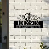 Custom Metal Monogram Letters family name Metal Address Sign House number Hanging Address Plaque Yard Sign Outdoor decor S45