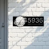 Custom Metal Mother hold children 39 s hand Mom and baby Metal Address Sign House number Hanging Address Plaque Yard Sign Outdoor