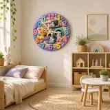 Pastel Cat Theme Nursery Decor