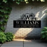 Custom Metal Monogram Letters family name Metal Address Sign House number Hanging Address Plaque Yard Sign Outdoor decor S29