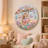 Pastel Floral Butterfly Nursery Decor