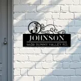 Custom Metal Monogram Letters family name Metal Address Sign House number Hanging Address Plaque Yard Sign Outdoor decor S20