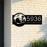 Custom Metal Farmhouse ranch Metal Address Sign, House number, Outdoor Number Signage, Yard Sign Address Plate