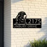 Custom Metal Peeking Porcupine Wild animal wildlife Metal Address Sign, House number, Outdoor Number Signage, Yard Sign Address Plate